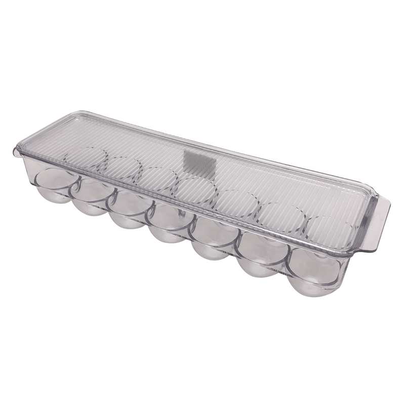 Huevera de acrílico con tapa, para 14 huevos en bolsa