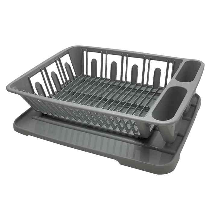 [HA4026] Escurridor de platos, de plástico, con bandeja 2 colores