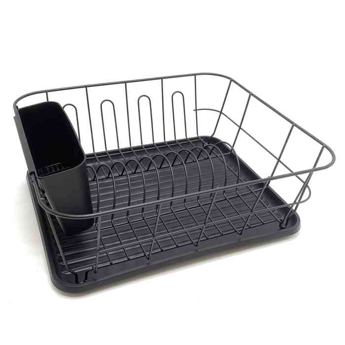 [HA4039] Escurridor de platos, de metal, con bandeja, en bolsa