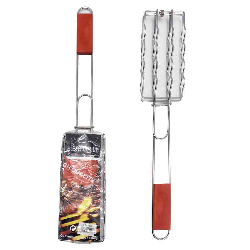 [HA4130] Grill parrillero rejilla doble para parrilla, ideal chorizos, choclos, etc