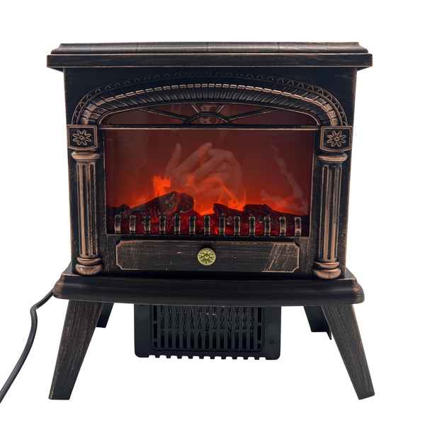 [HA4175] Estufa calefactor decorativo simula llamas, 220v 3 funciones, en caja