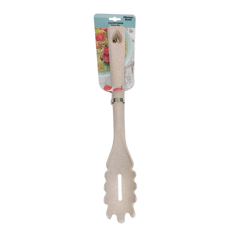 Cuchara para servir pasta, de fibra natural