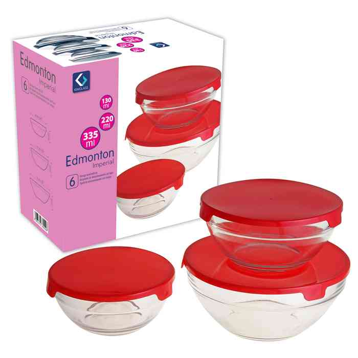 [HA4197] Vianda recipiente de vidrio x3, 130/220/335ml en caja