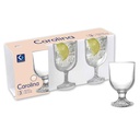 Copa de vidrio 200ml x3, en caja
