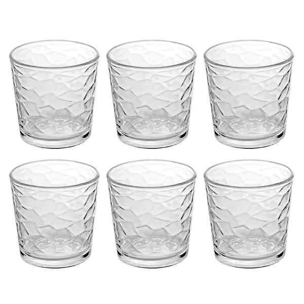 [HA4213] Vaso de vidrio 245ml x6, en caja