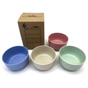 Bowl compotera de fibra de trigo x4, en caja
