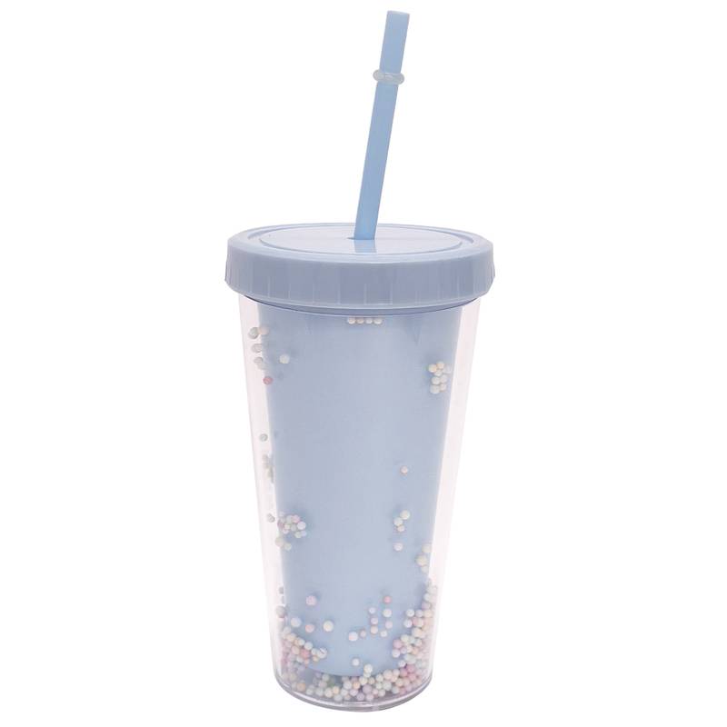 [HA4313] Vaso con sorbito, de acrílico 380ml, en caja varios colores