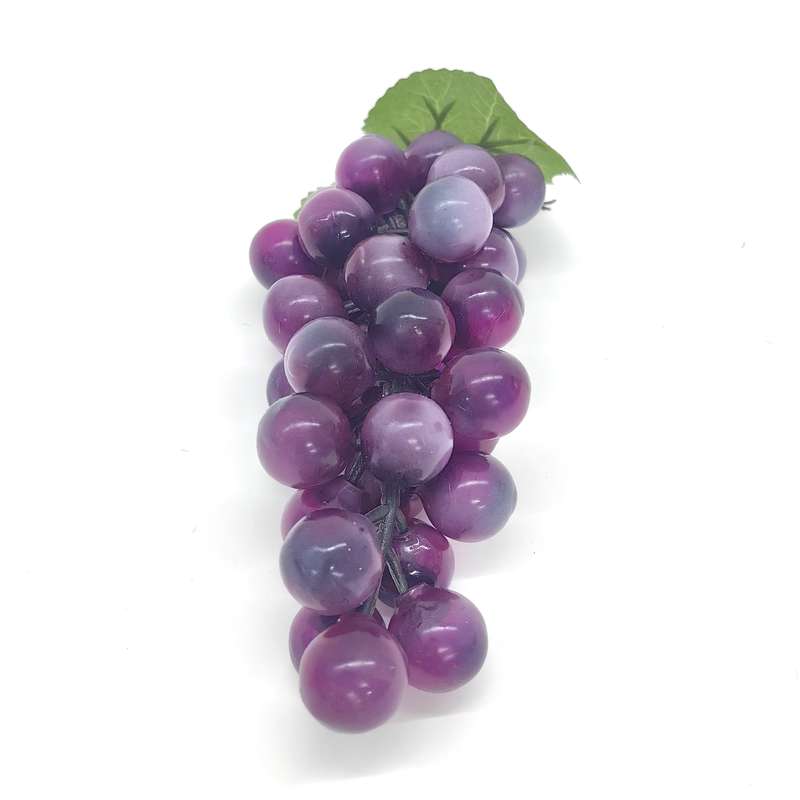 [HA4334] Frutas de plástico uva x36, en bolsa varios colores