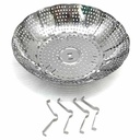 Vaporera plegable de acero inoxidable