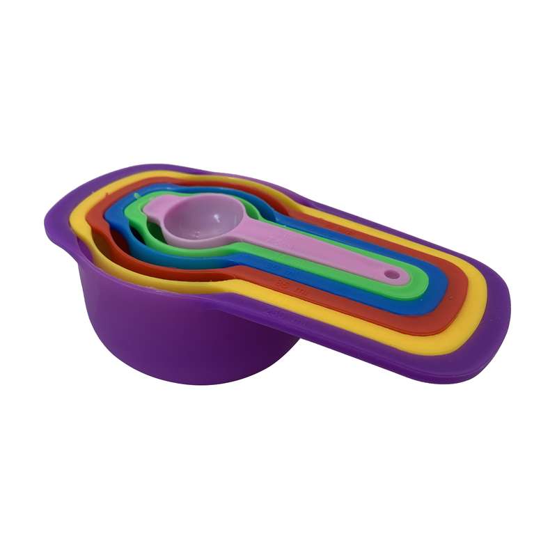 [HA4462] Tazas y cucharas medidoras de plástico x6