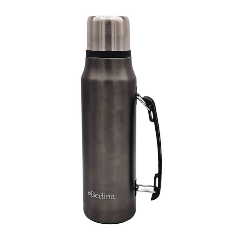 [HA4472B] Termo 1L acero GRIS, base antideslizante, Berlina