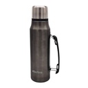 Termo 1L acero GRIS, base antideslizante, Berlina