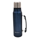 Termo 1L acero AZUL, base antideslizante, Berlina