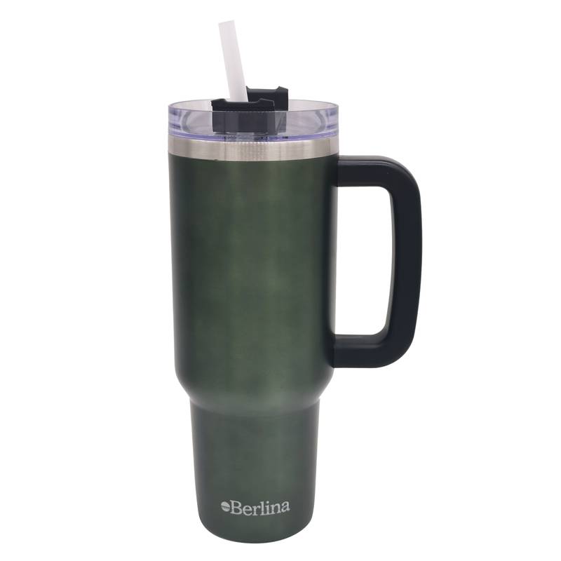 Vaso térmico doble pared 1200ml, sorbito de plástico, Berlina VERDE