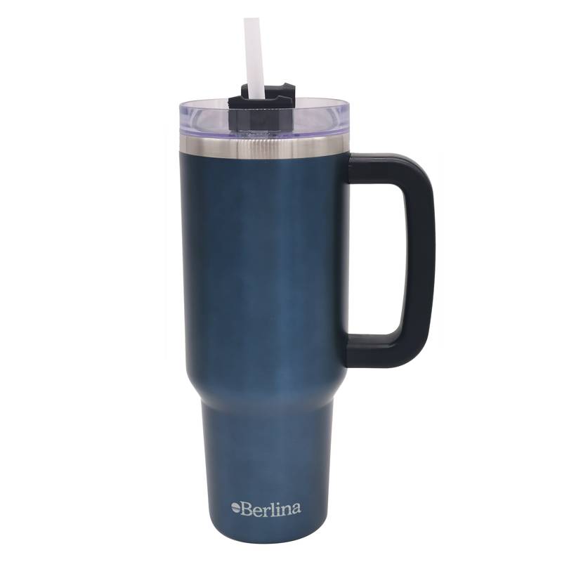 [HA4473E] Vaso térmico doble pared 1200ml, sorbito de plástico, Berlina AZUL