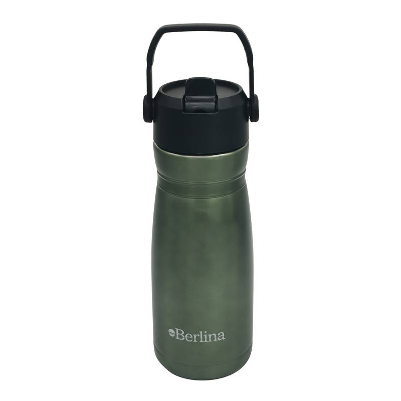 [HA4474D] Botella deportiva de acero inoxidable 600ml Berlina, VERDE