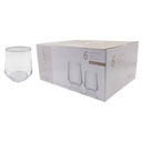 Vaso de vidrio Berlina Praga, 460ml, CAJA x6