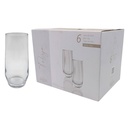Vaso de vidrio Berlina Tokyo, 550ml, CAJA x6