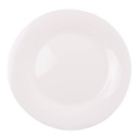 Plato llano de vidrio opal llano,línea ARIA CAJA x24