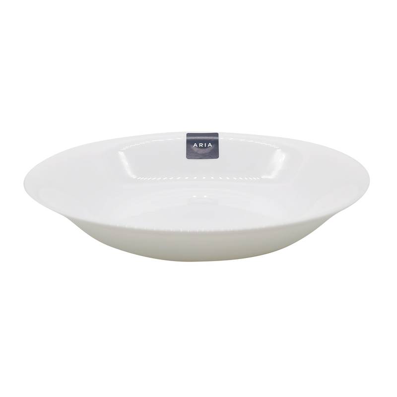 [HA4490] Plato vidrio opal hondo, línea ARIA, CAJA x24