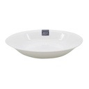 Plato vidrio opal hondo, línea ARIA, CAJA x24