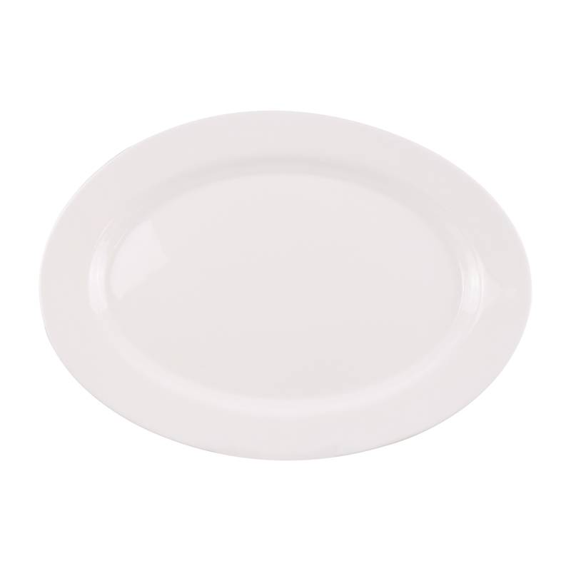 Fuente de vidrio opal 35,5cm, línea ARIA, CAJA x16