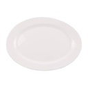 Fuente de vidrio opal 35,5cm, línea ARIA, CAJA x16