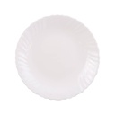Plato de vidrio opal postre, línea SOFIA, CAJA x36