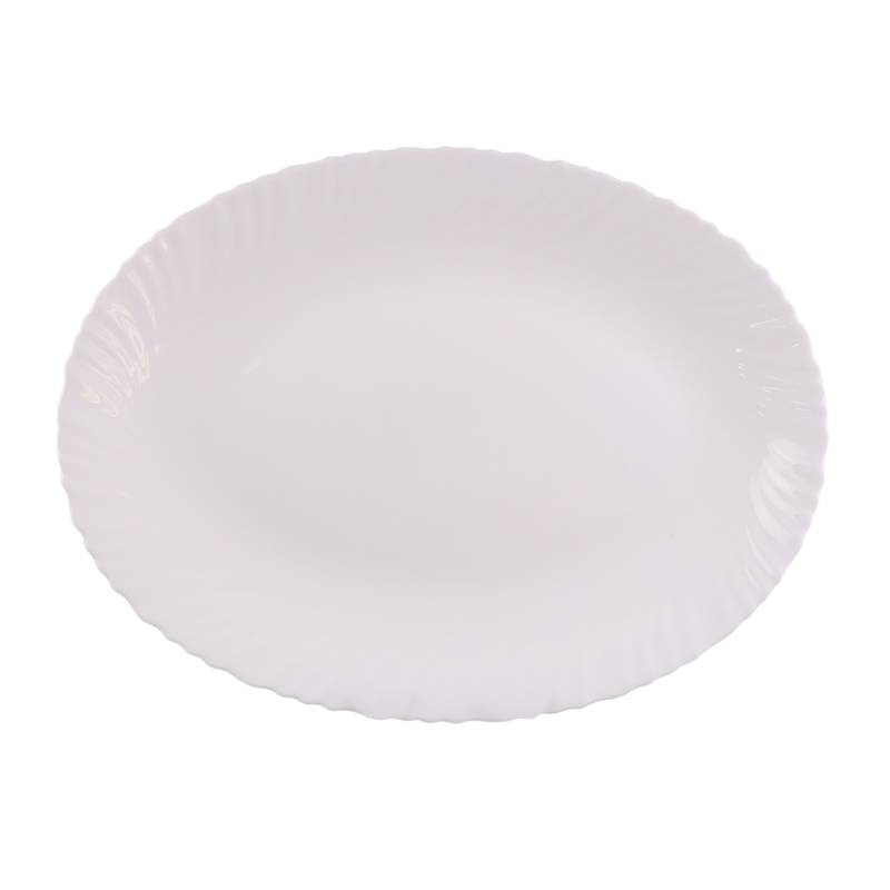 [HA4500] Fuente de vidrio opal 35,5cm, línea SOFIA, CAJA x16