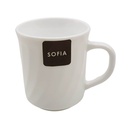 Taza de vidrio opal 250ml, línea SOFIA, CAJA x36