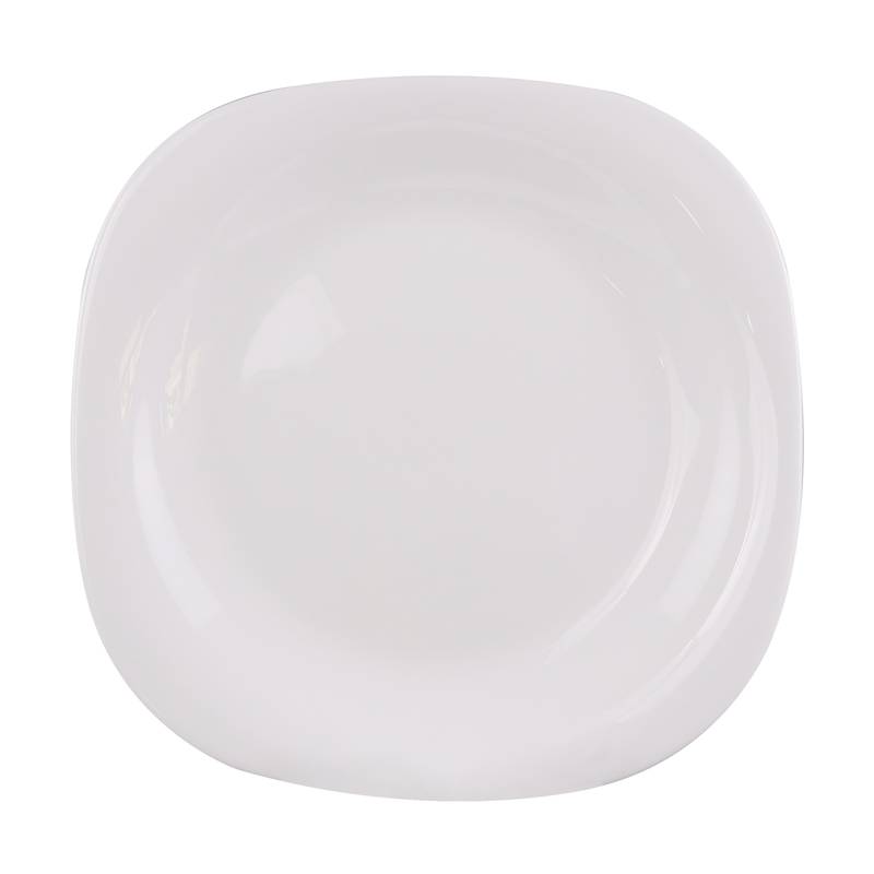 [HA4502] Plato vidrio opal postre, línea HUDSON, CAJA x36