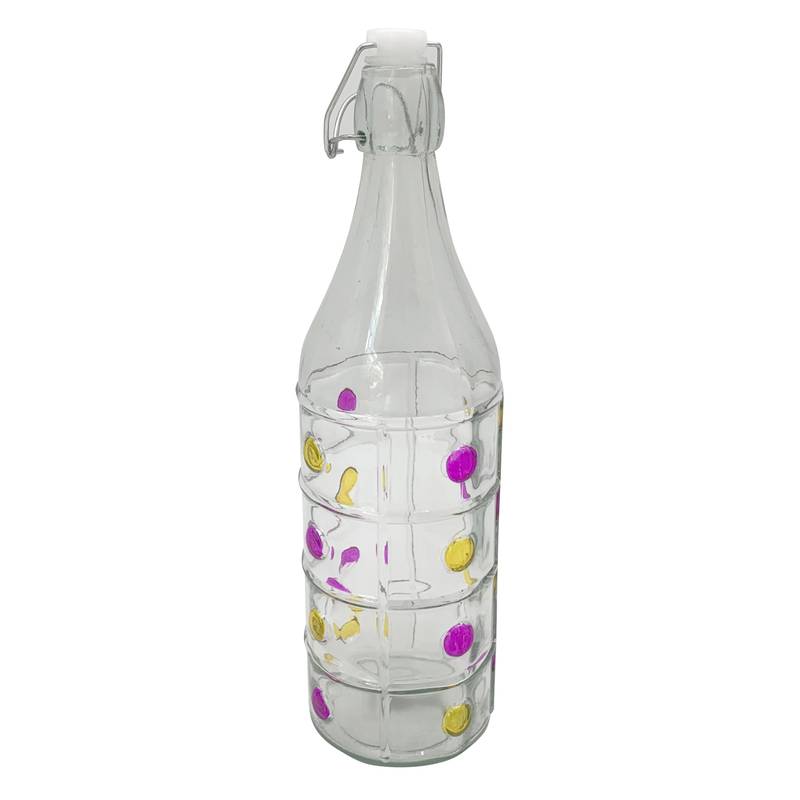 [HA4516] Botella de vidrio, cierre hermético 750ml, varios diseños