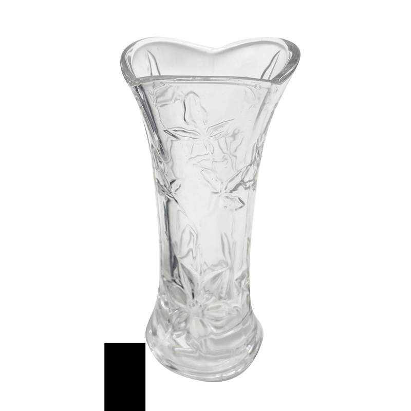 [HA4519] Florero de vidrio labrado, en caja