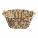 Cesto canasto de fibras naturales, junco de agua