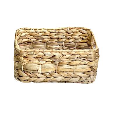 Caja organizadora trenza, mediana, de fibras naturales, junco de agua