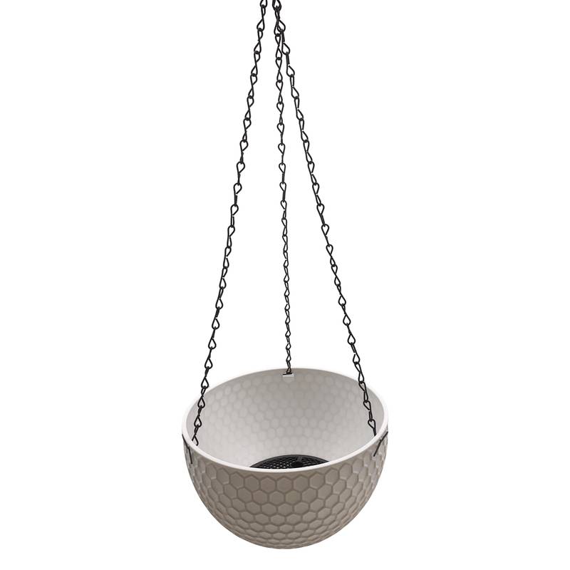[HA4725] Maceta de plástico colgante con cadenas