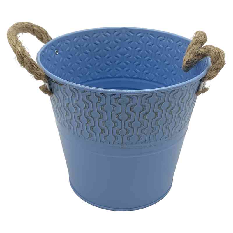 [HA4735] Maceta de metal balde con asas, varios colores