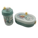 Vianda infantil de plástico con botella 600ml, varios colores