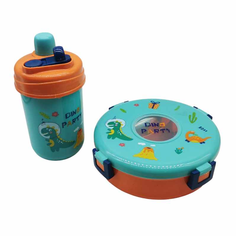 [HA4758] Vianda infantil de plástico con botella 600ml, varios colores