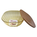 Vianda recipiente de plástico con tapa, varios colores