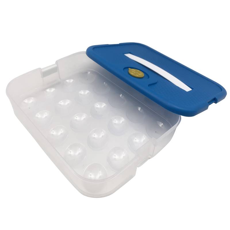 [HA4771] Huevera de plástico con tapa para 20 huevos varios colores