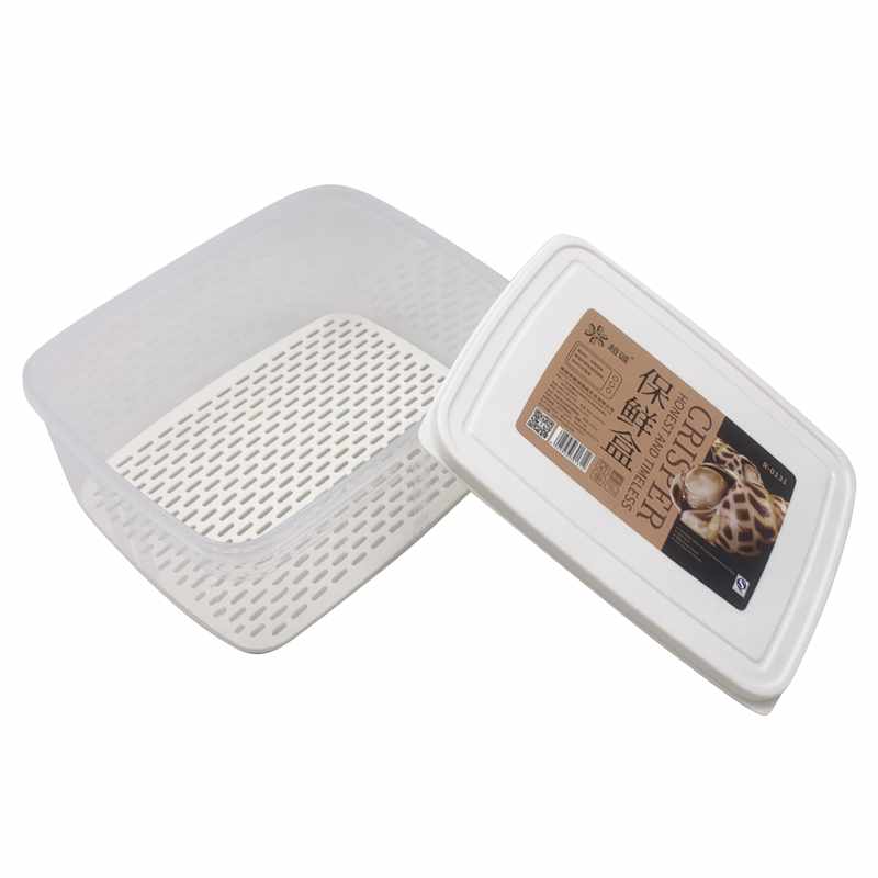 [HA4774] Vianda recipiente de plástico con rejilla