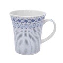 Taza de loza 550ml, varios diseños azulados