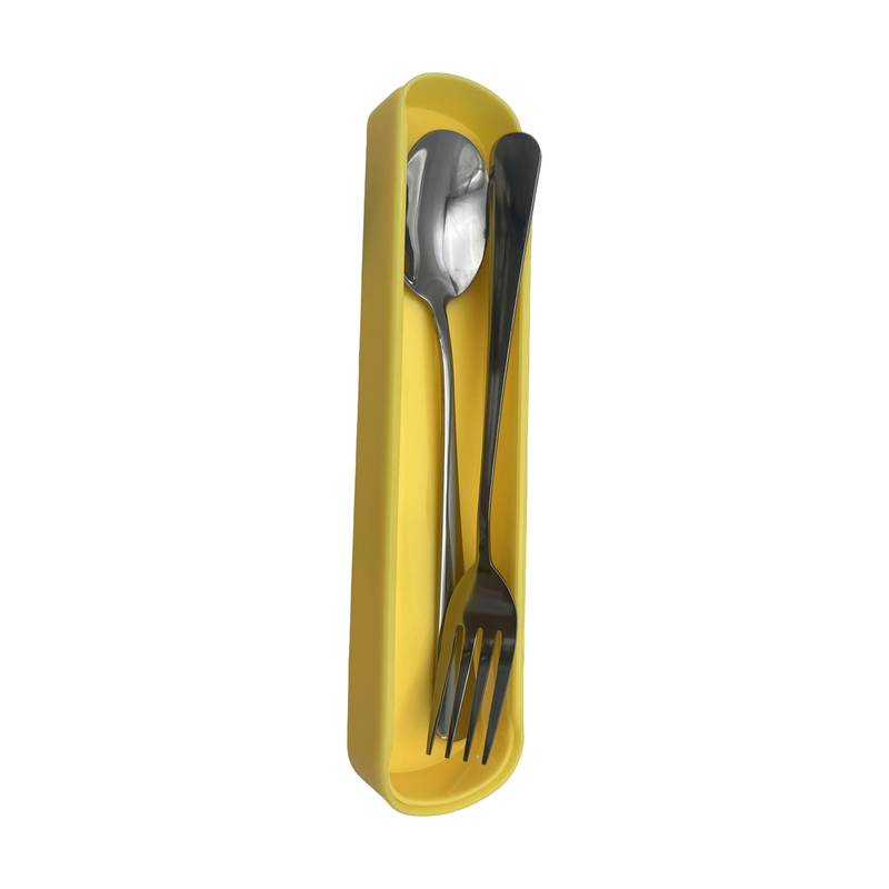 [HA4820] Cubiertos de metal x2, con estuche, varios diseños
