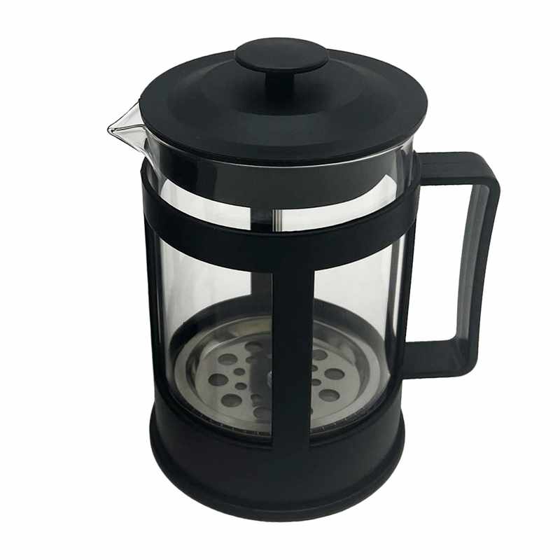 Cafetera prensa francesa de plástico y vidrio 800ml, en caja