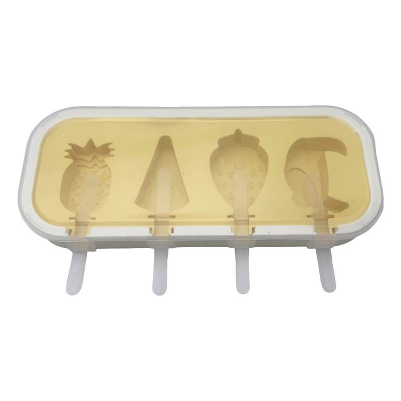 [HA4836] Molde para helado de silicona, con palitos, en bolsa