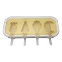 Molde para helado de silicona, con palitos, en bolsa