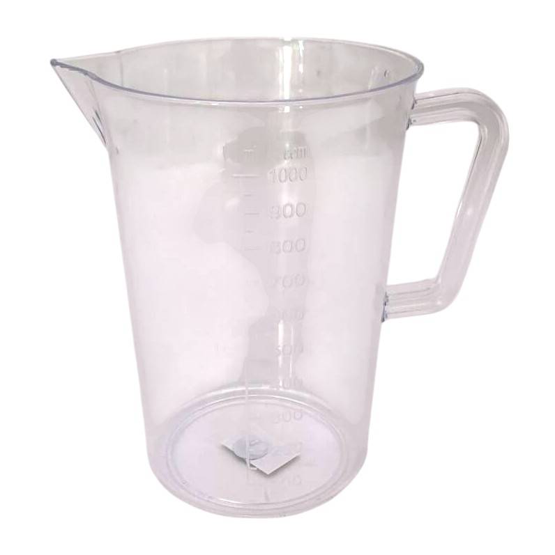 [HA4873] Jarra medidora de acrílico, 1000ml, en bolsa