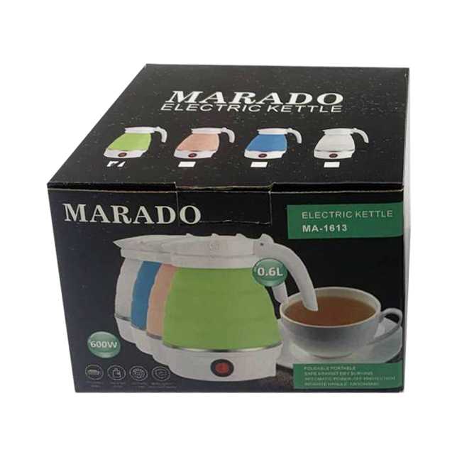 [HA4878] Jarra eléctrica de silicona plegable, 0.6L 600w en caja, varios colores
