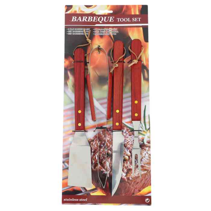 [HA4965] Set de parrilla 4 piezas, en cartón